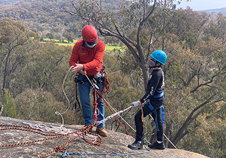 Abseiling